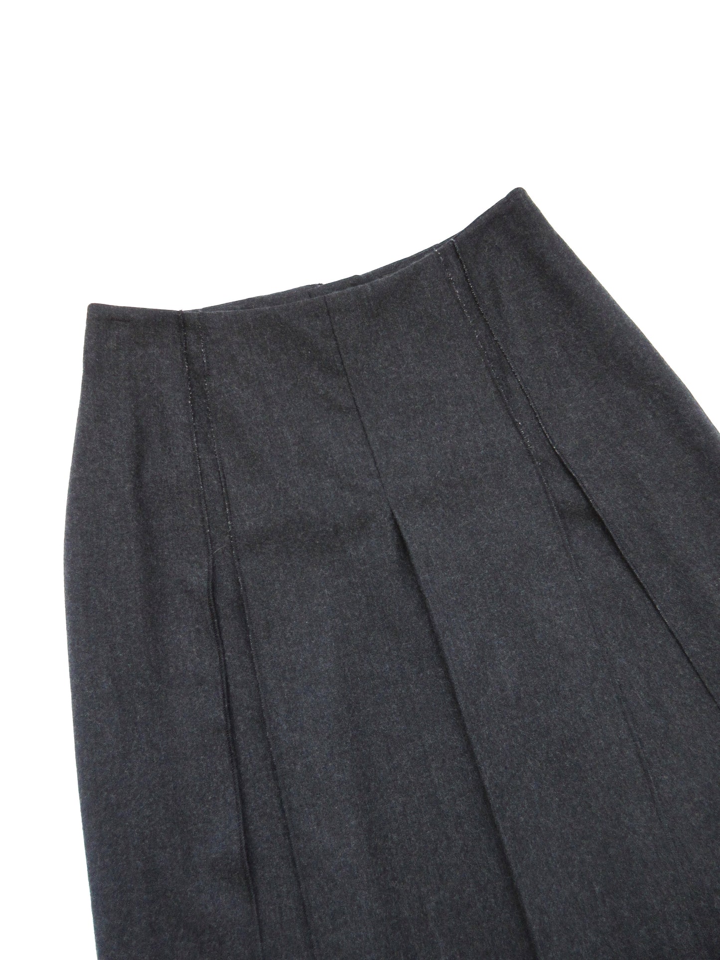 wool pleated skirt