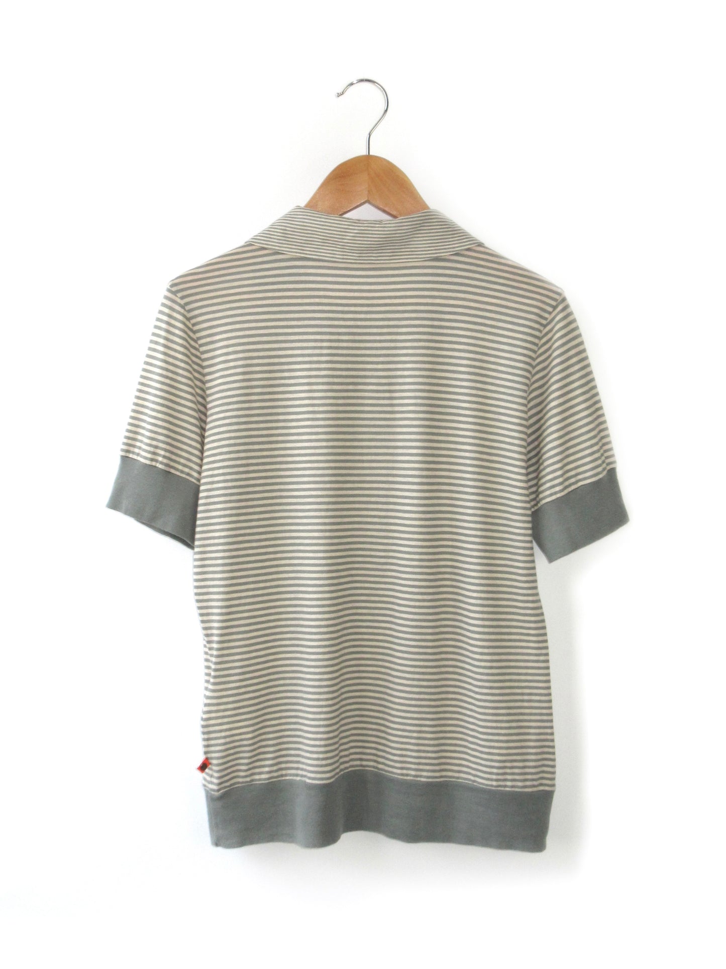 HUGO BOSS stripe round collar polo shirt