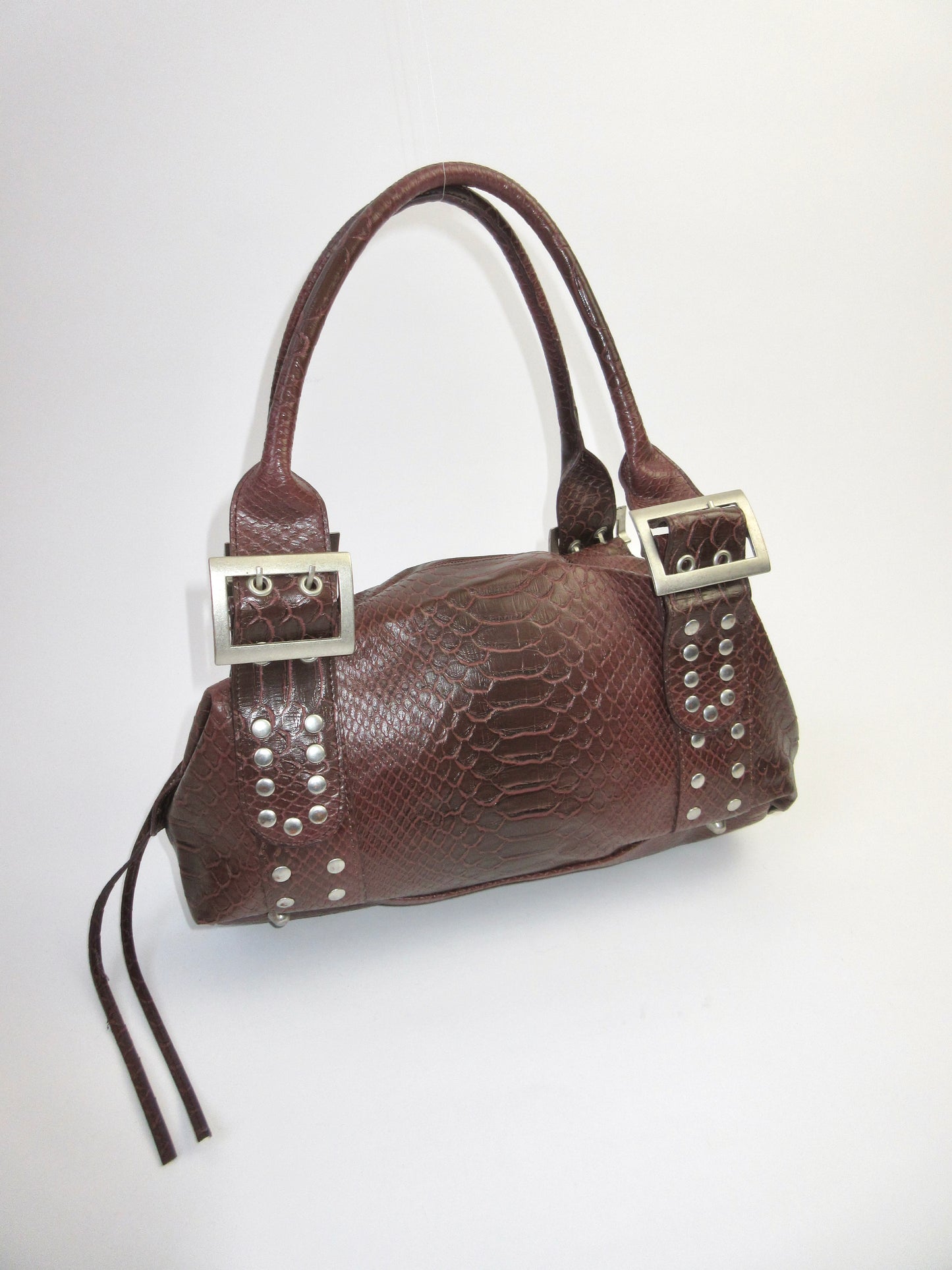 python pattern shoulder bag