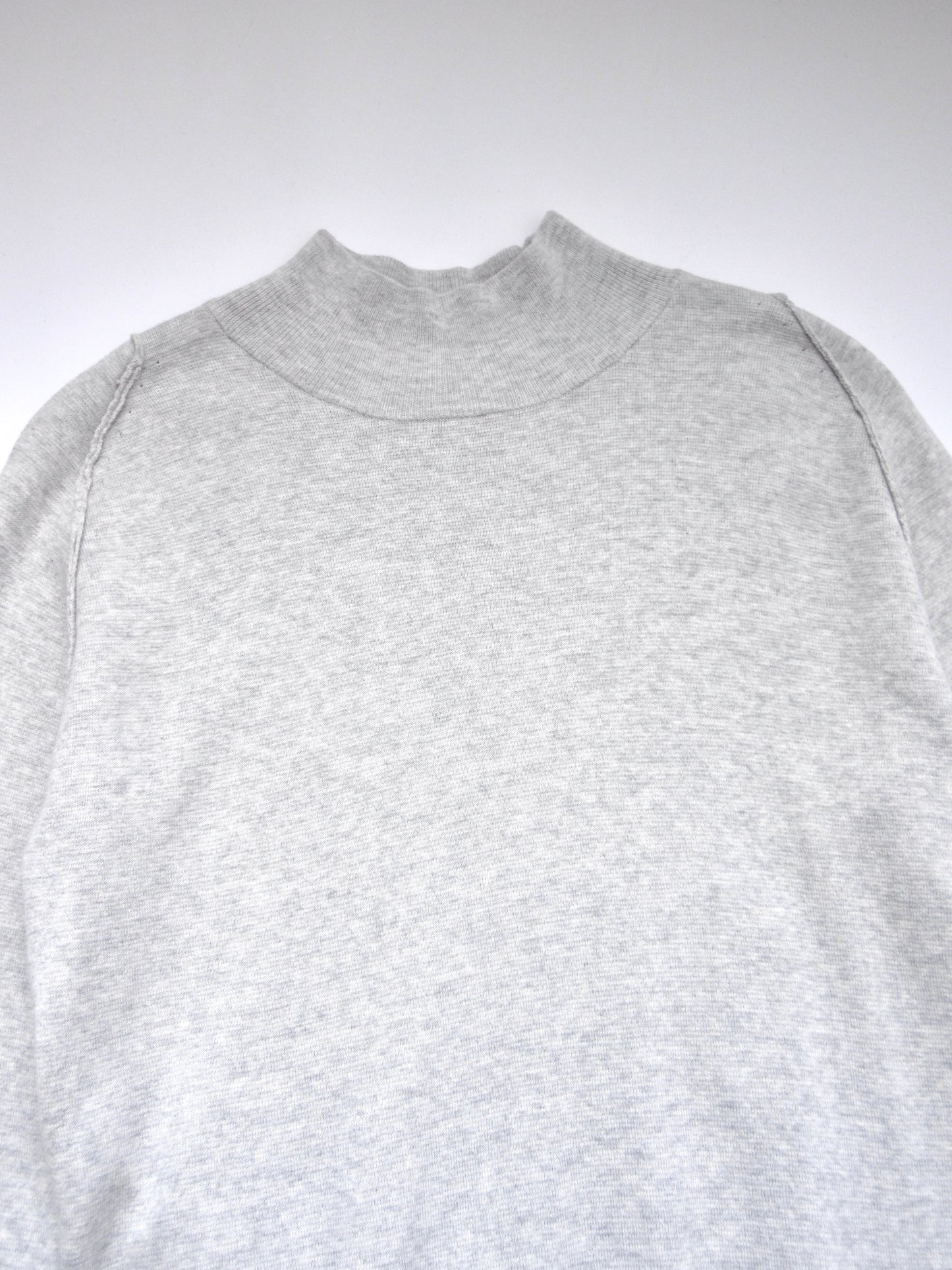 light gray high neck knit