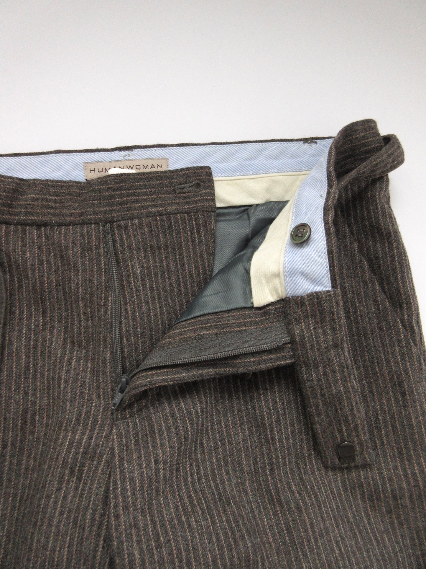 brown stripe slacks