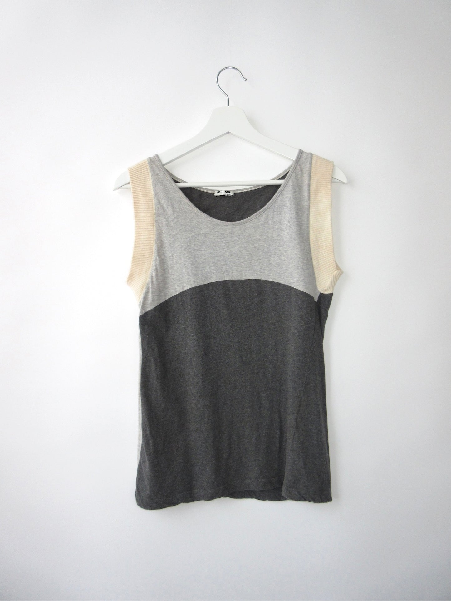 miumiu sleeveless top