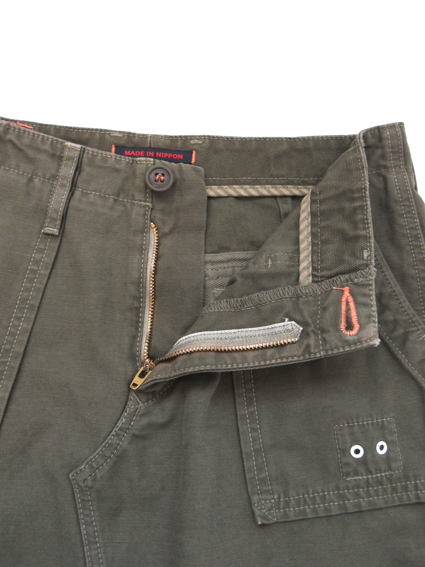 khaki military skirt