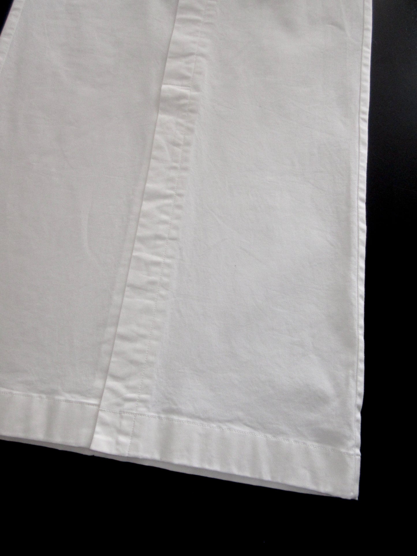 front slit white long skirt