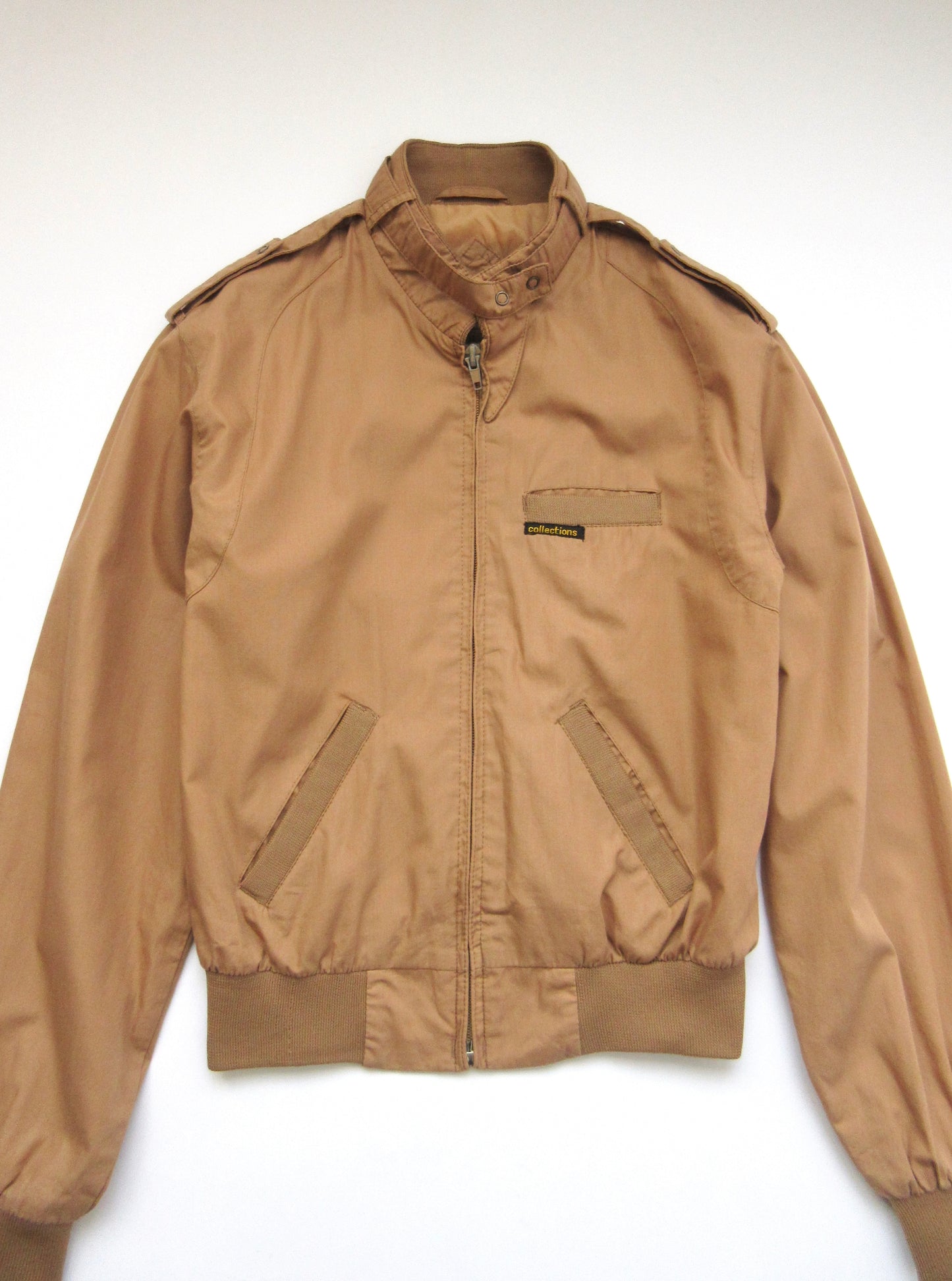 【used】camel bomber jacket