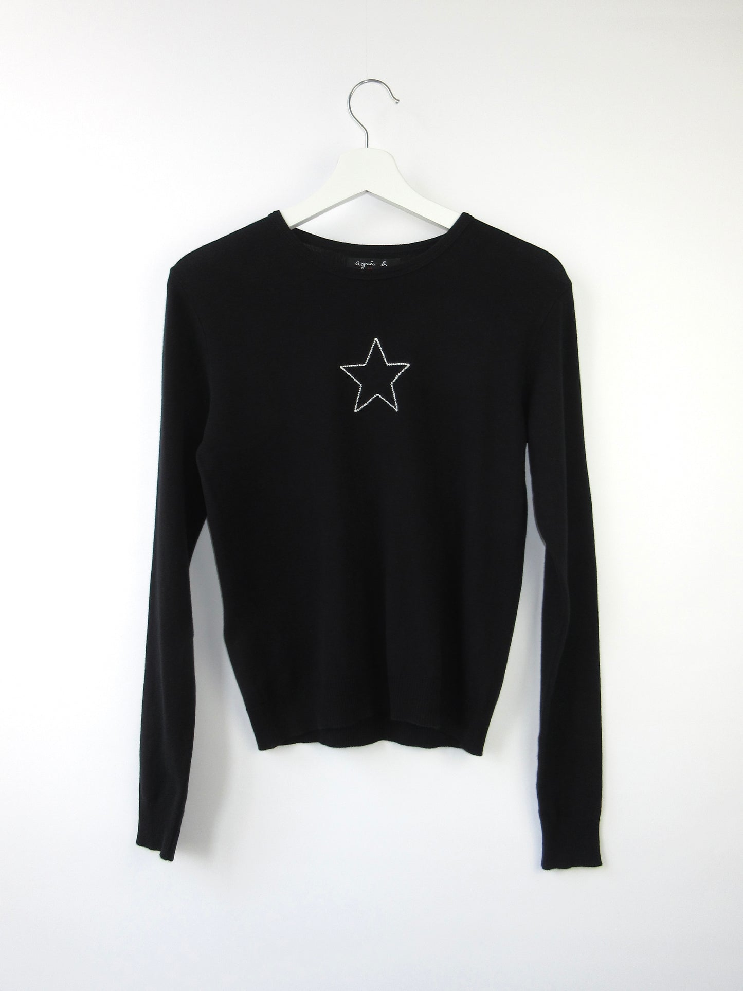 agnes b. star point knit top