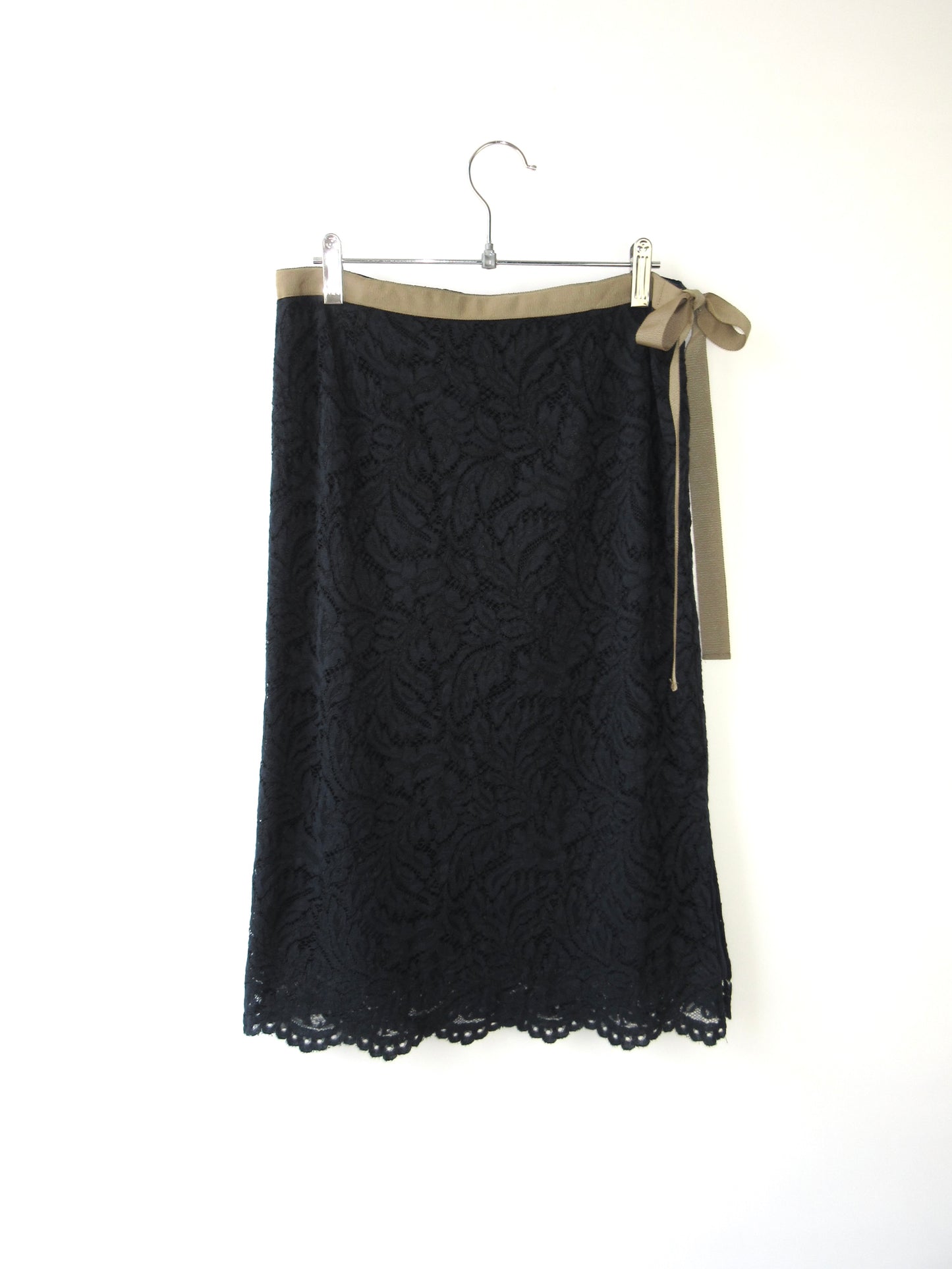 navy lace skirt