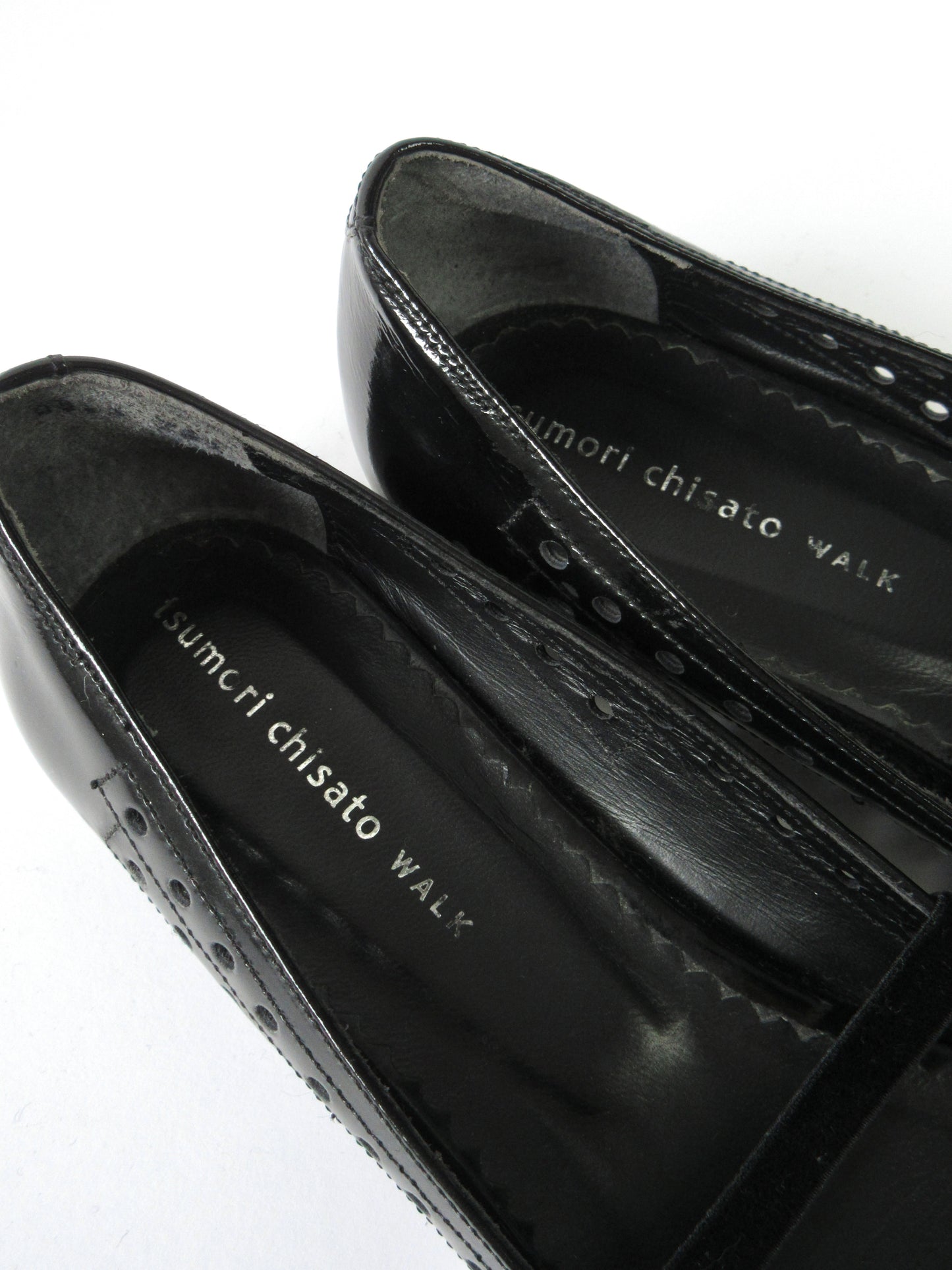 TSUMORI CHISATO enamel flat shoes