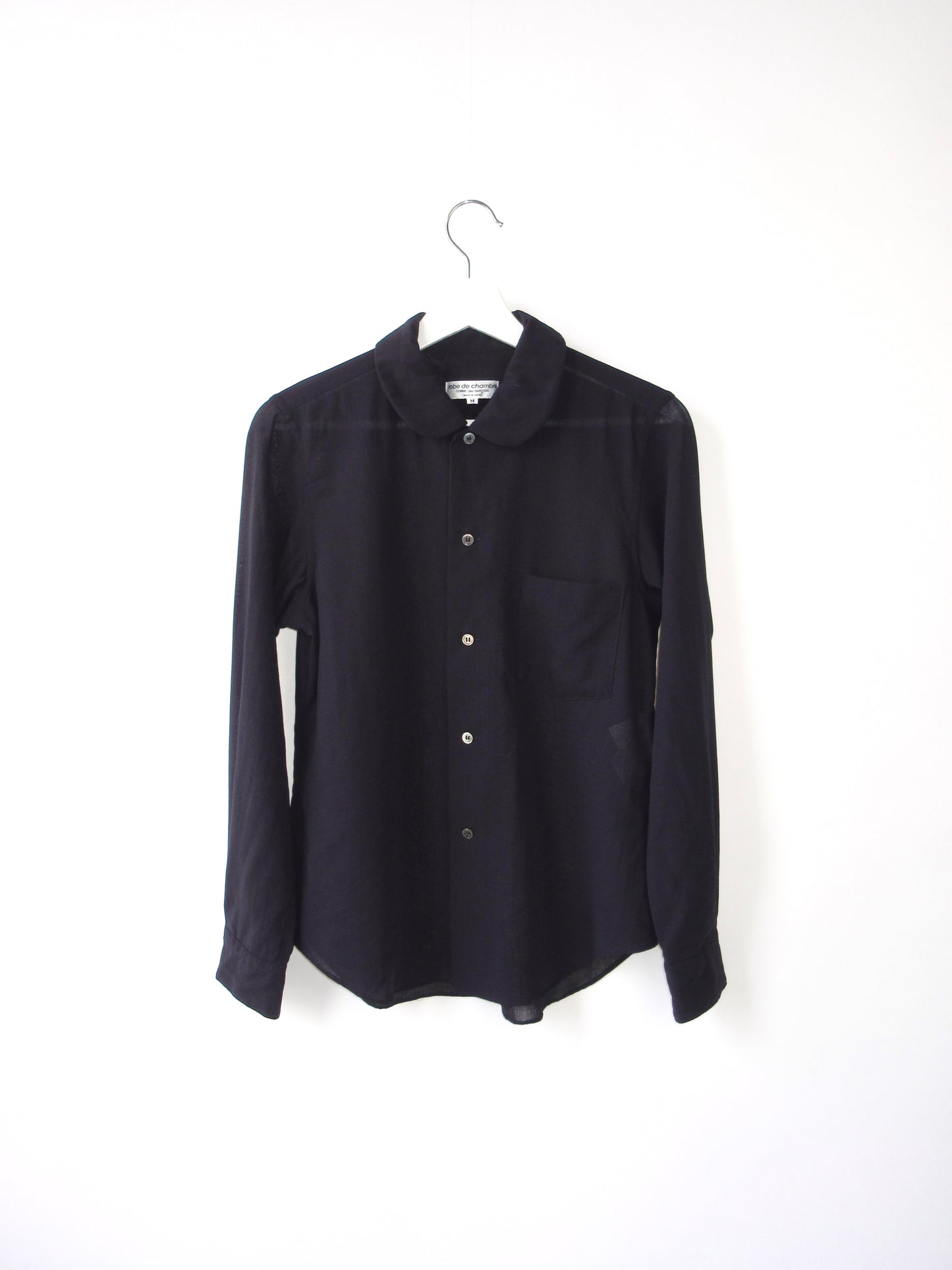 robe de chambre COMME de GARCONS navy blouse