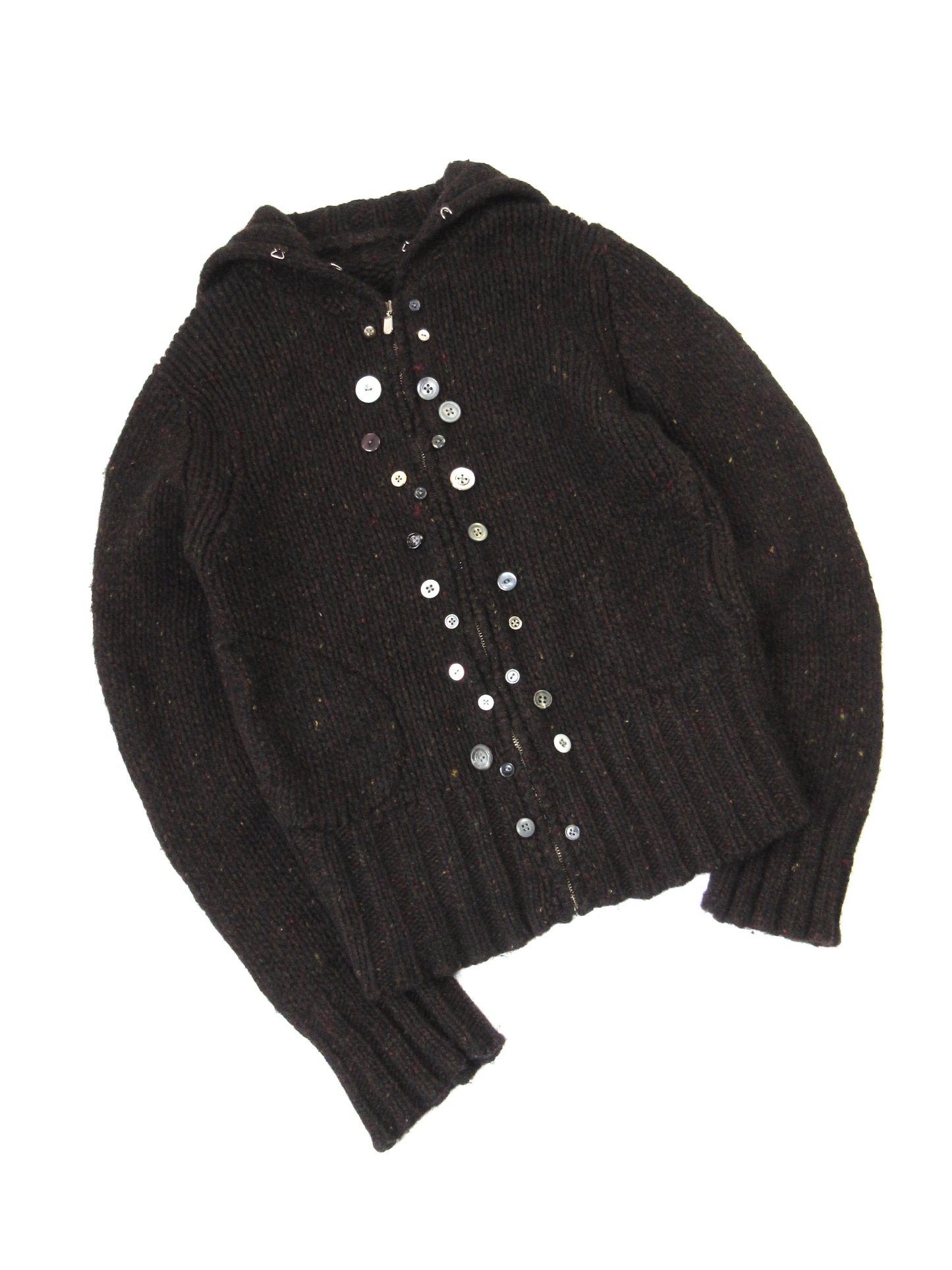 21 frost moon zip-up knit