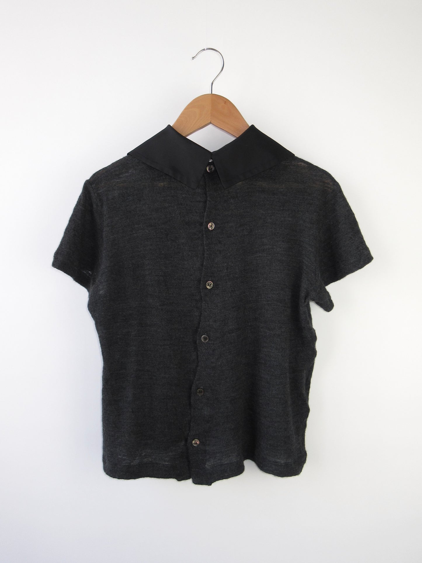 tricot comme des garcons short sleeve knit top