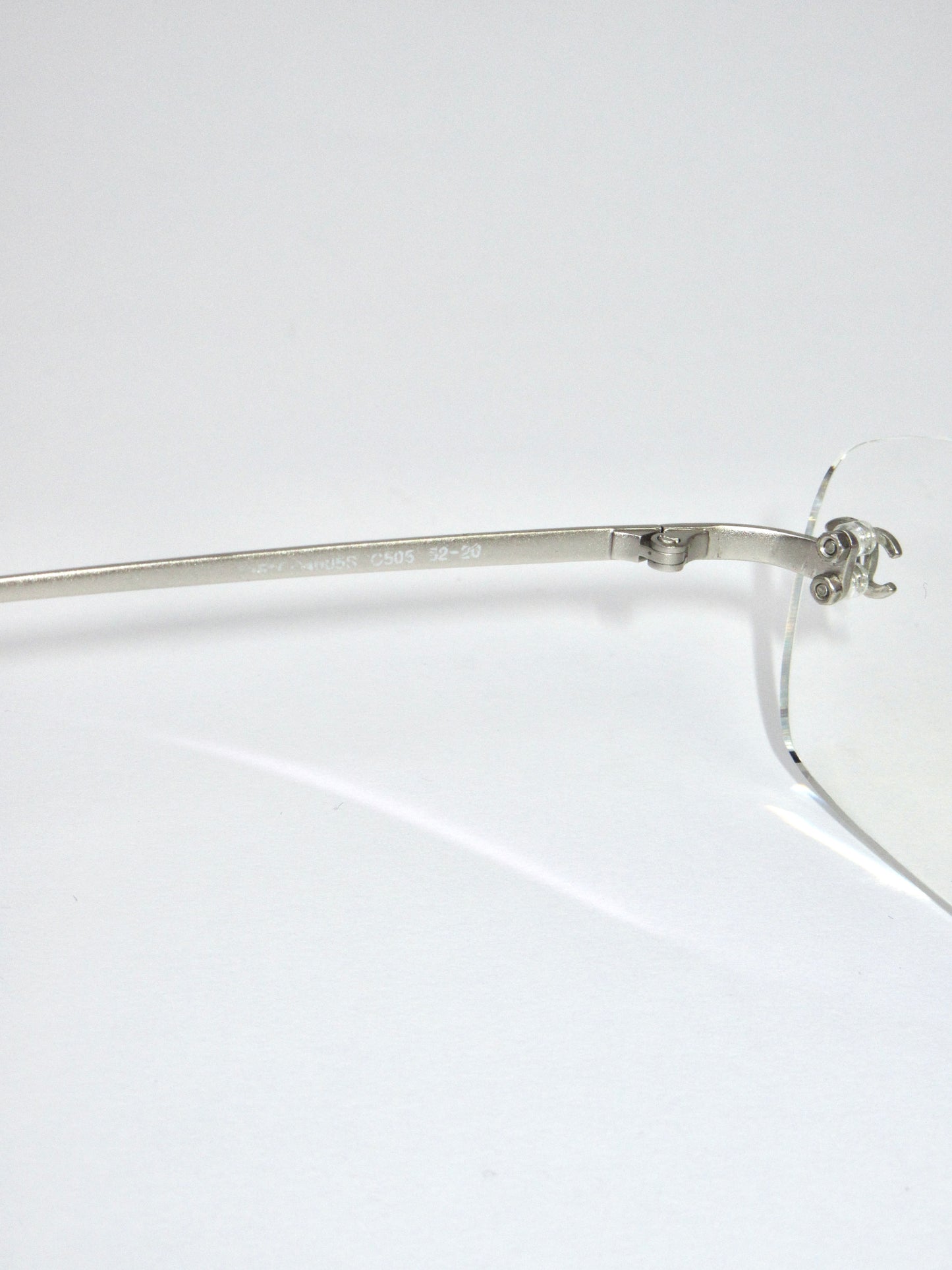 CHANEL rimless glasses