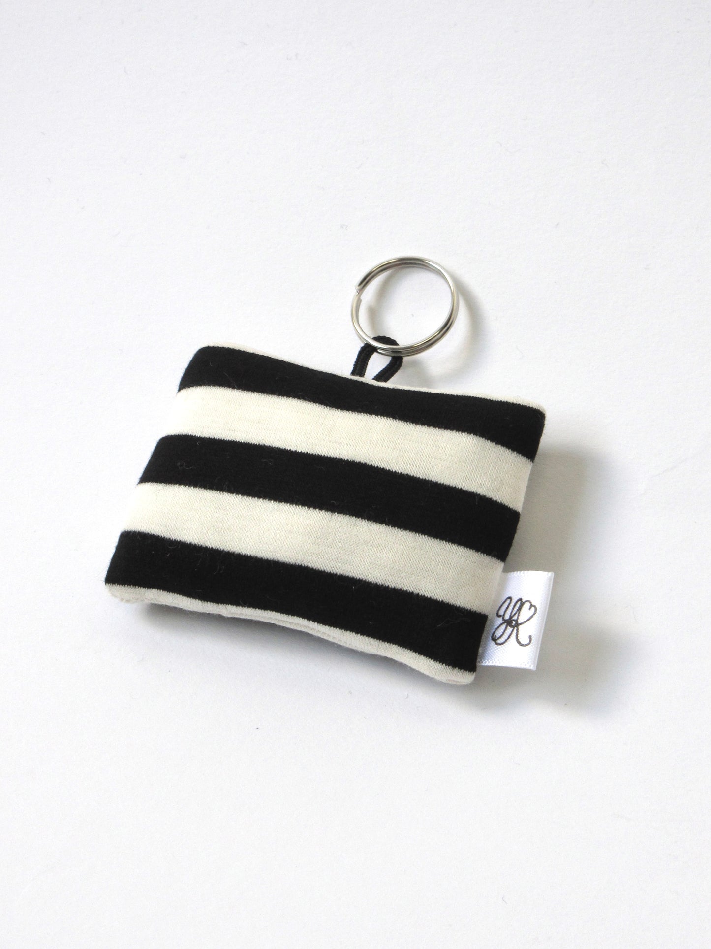 square stripe keyring