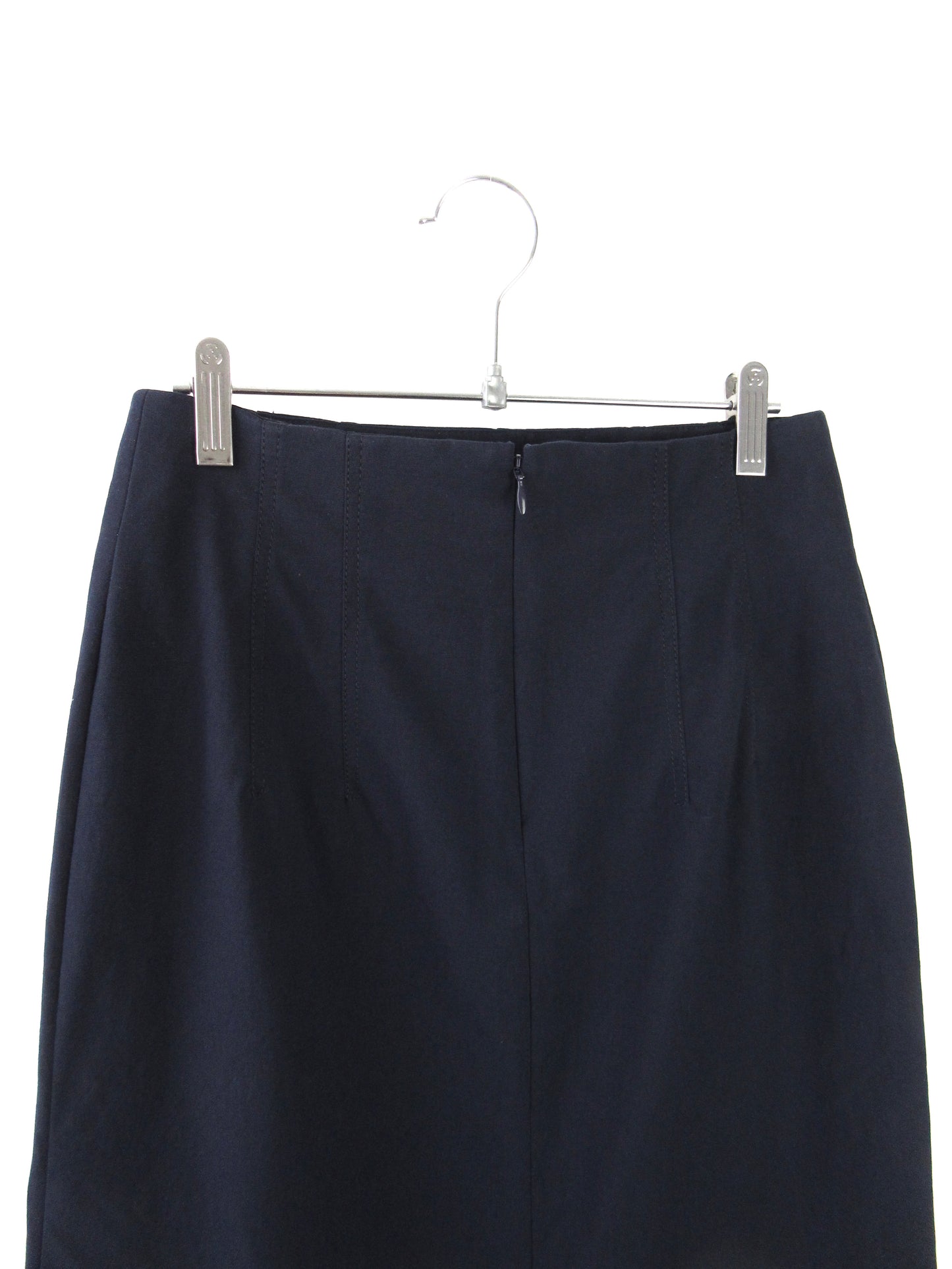 navy detail skirt