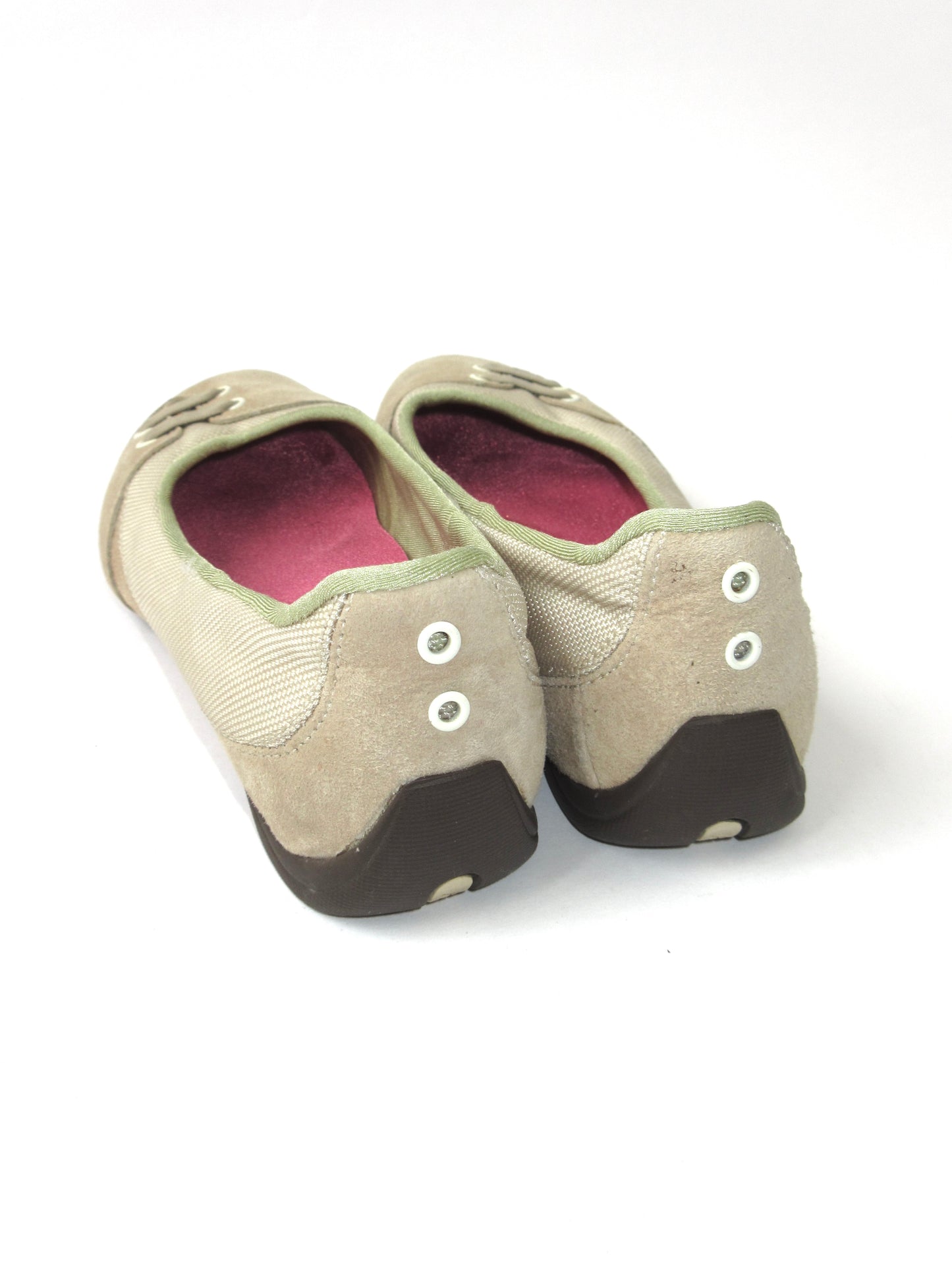 beige color ballet shoes
