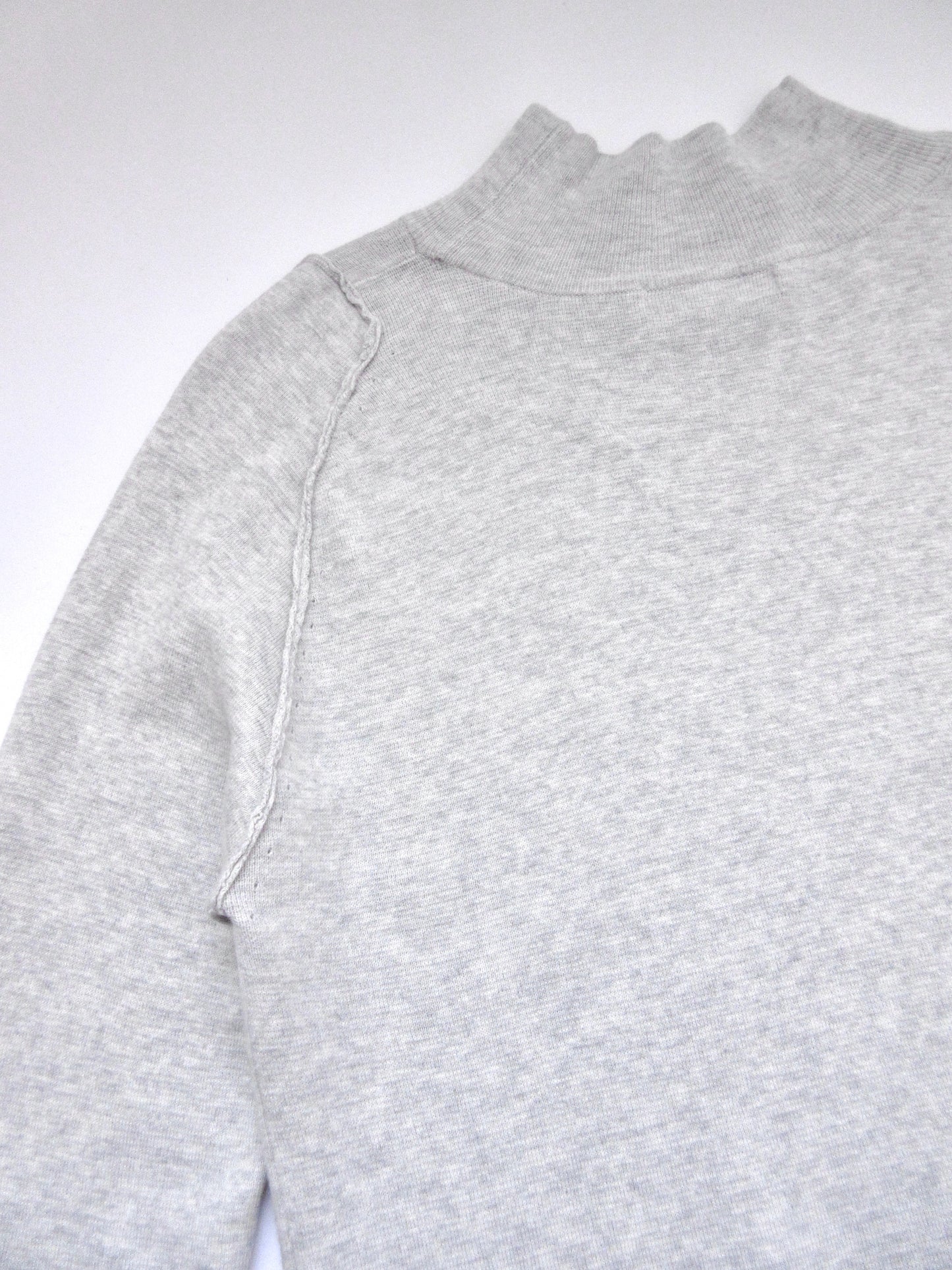 light gray high neck knit