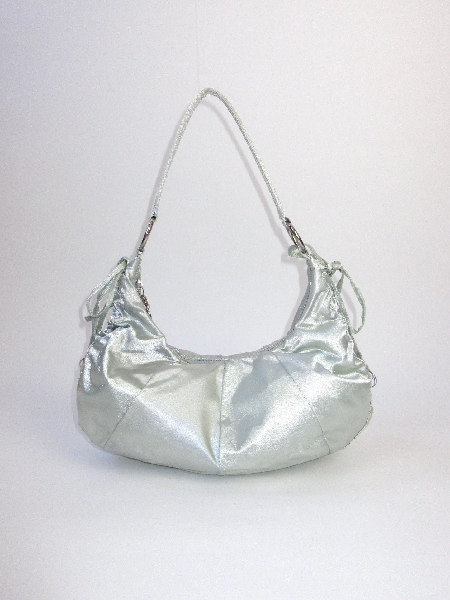 【used】agnes b. silver round bag