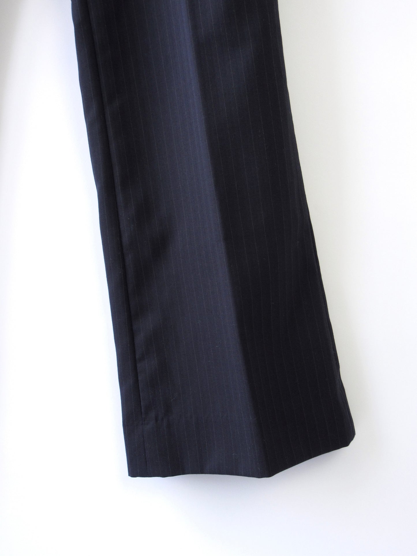 stripe low rise slacks