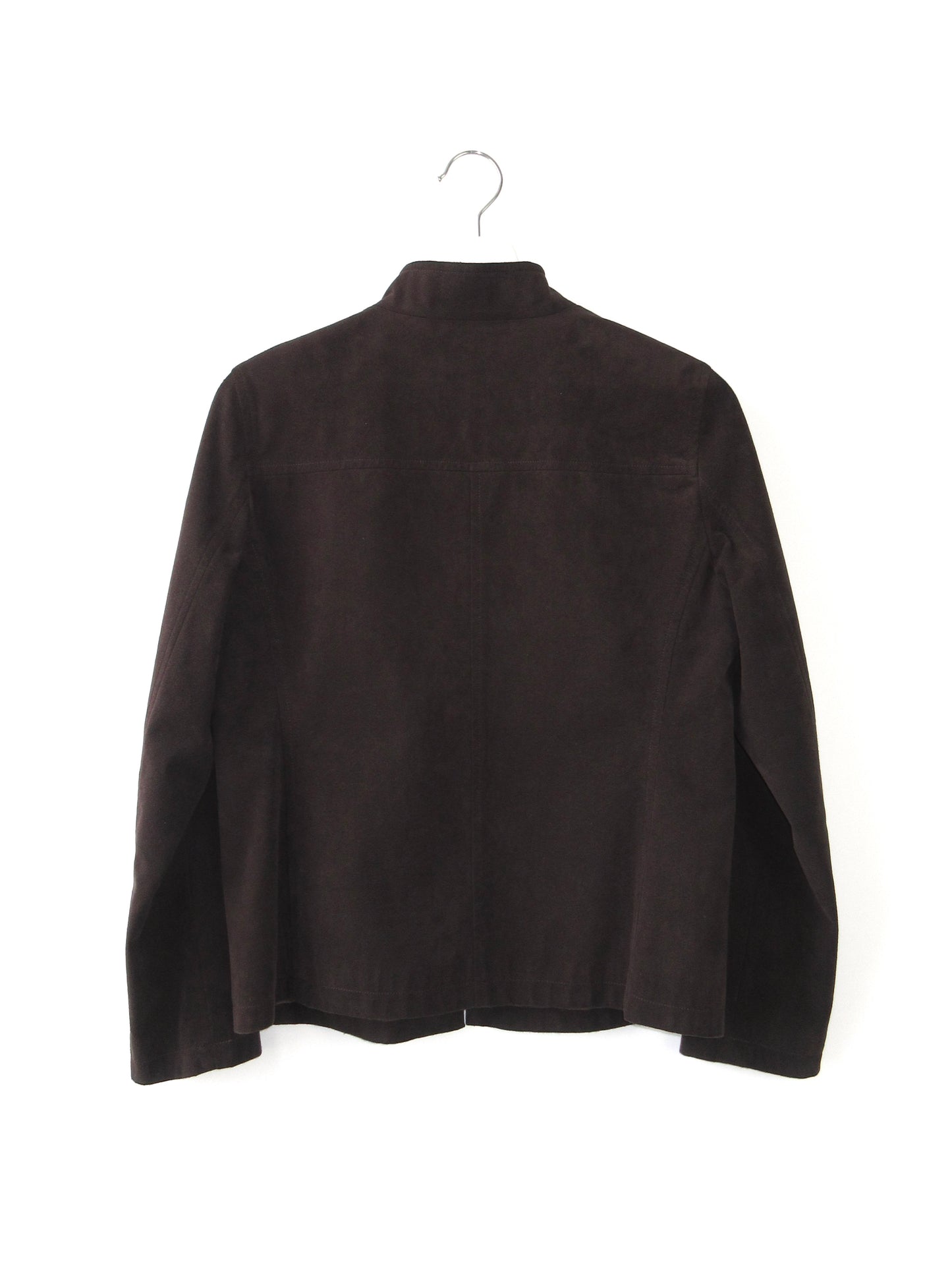 suede like minimal jacket