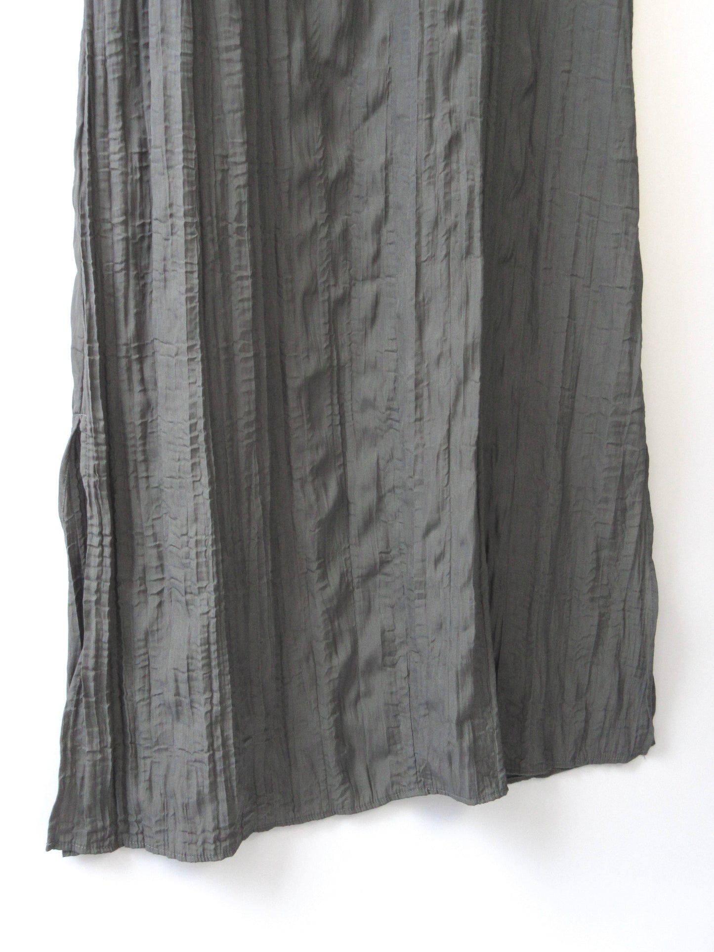 【used】gray sleeveless long dress