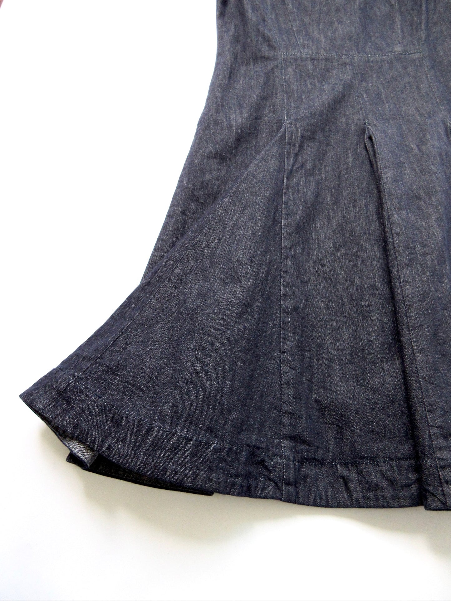 denim flare dress