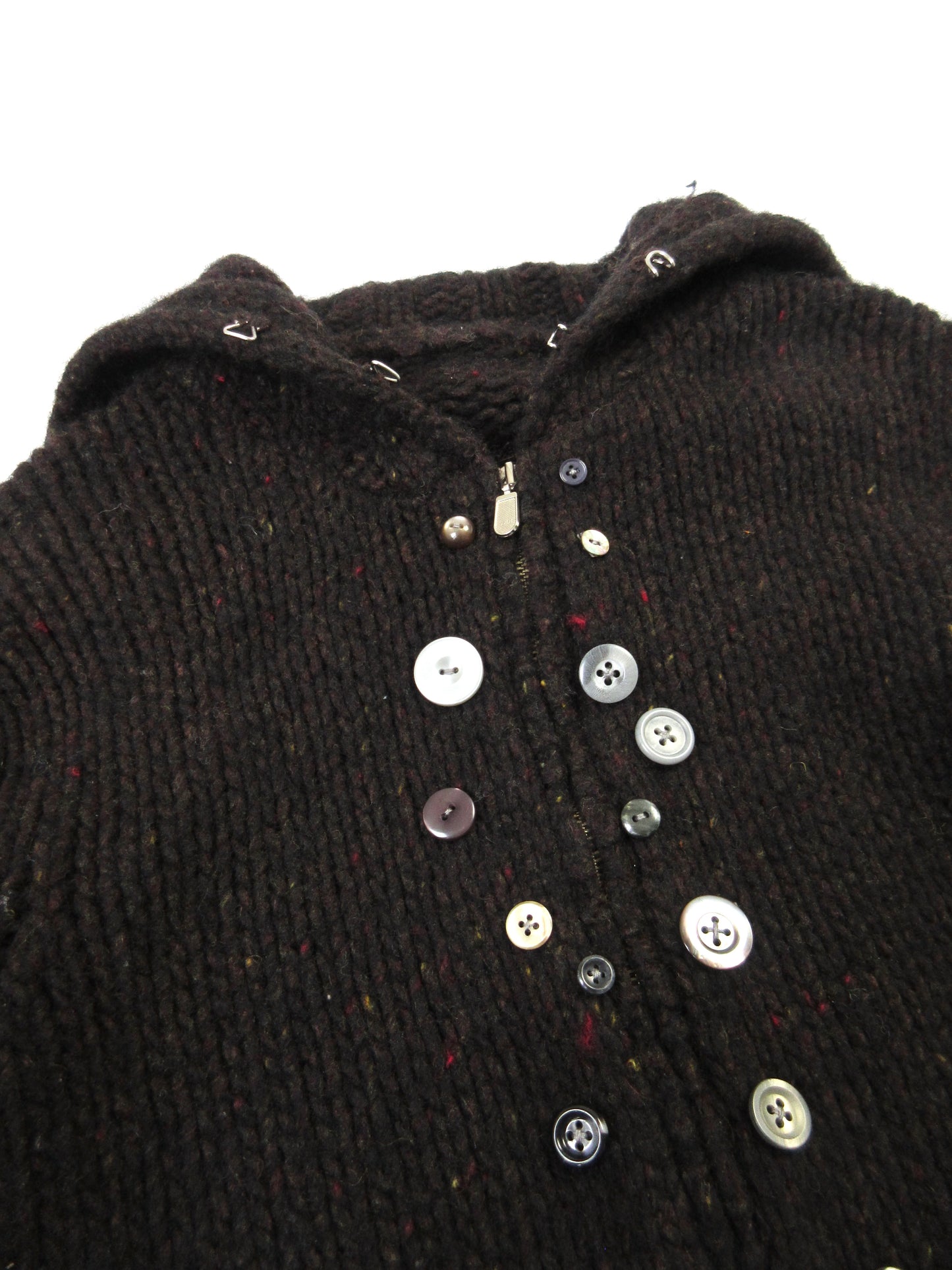 21 frost moon zip-up knit