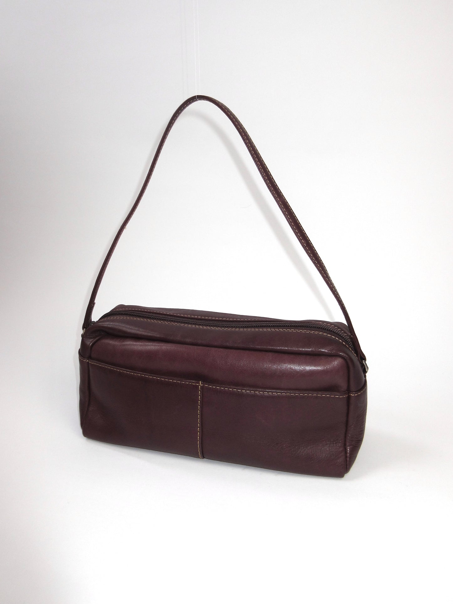 brown square shoulder bag