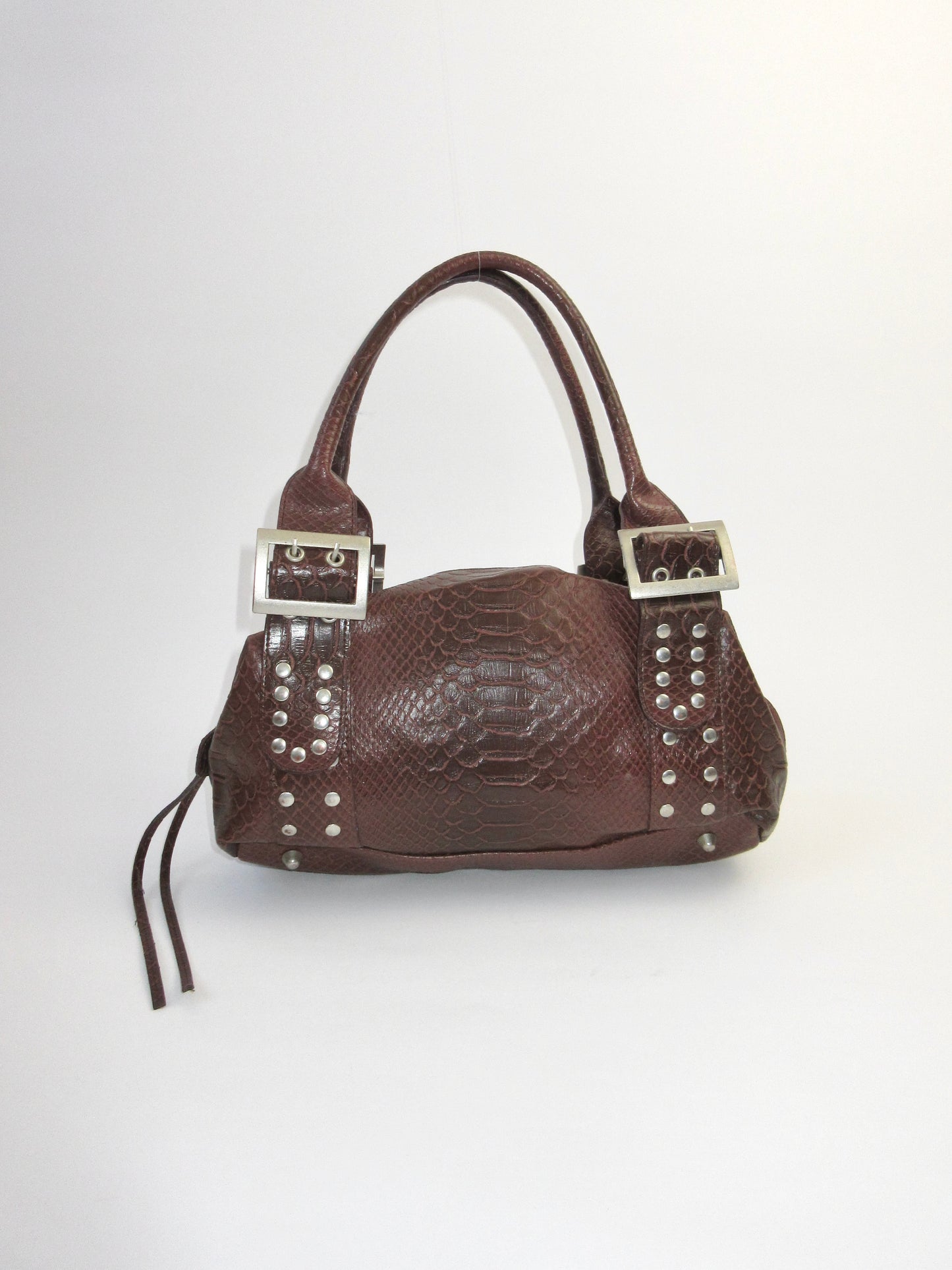 python pattern shoulder bag