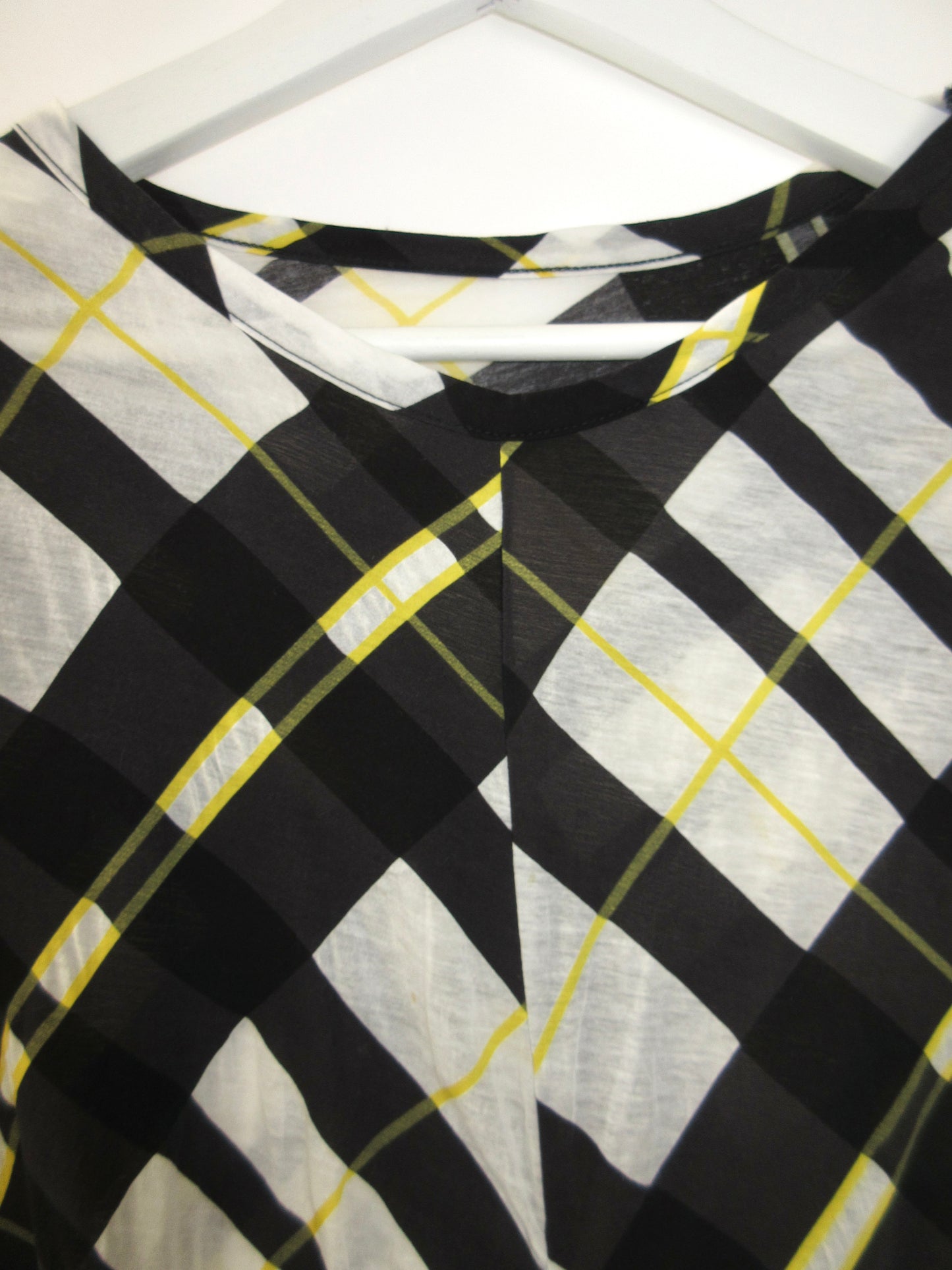 【used】 Y's plaid t-shirt