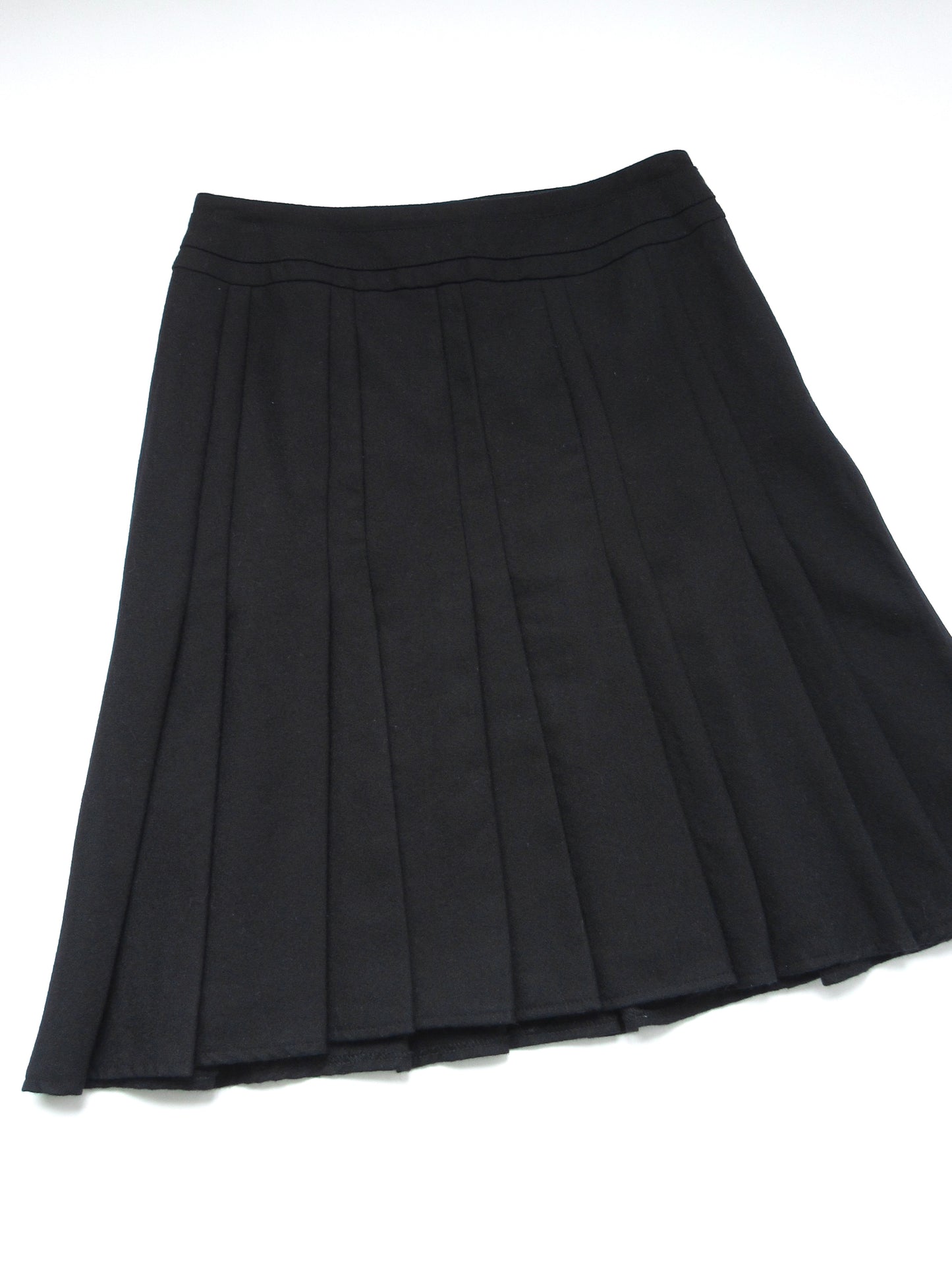 wool pleats skirt