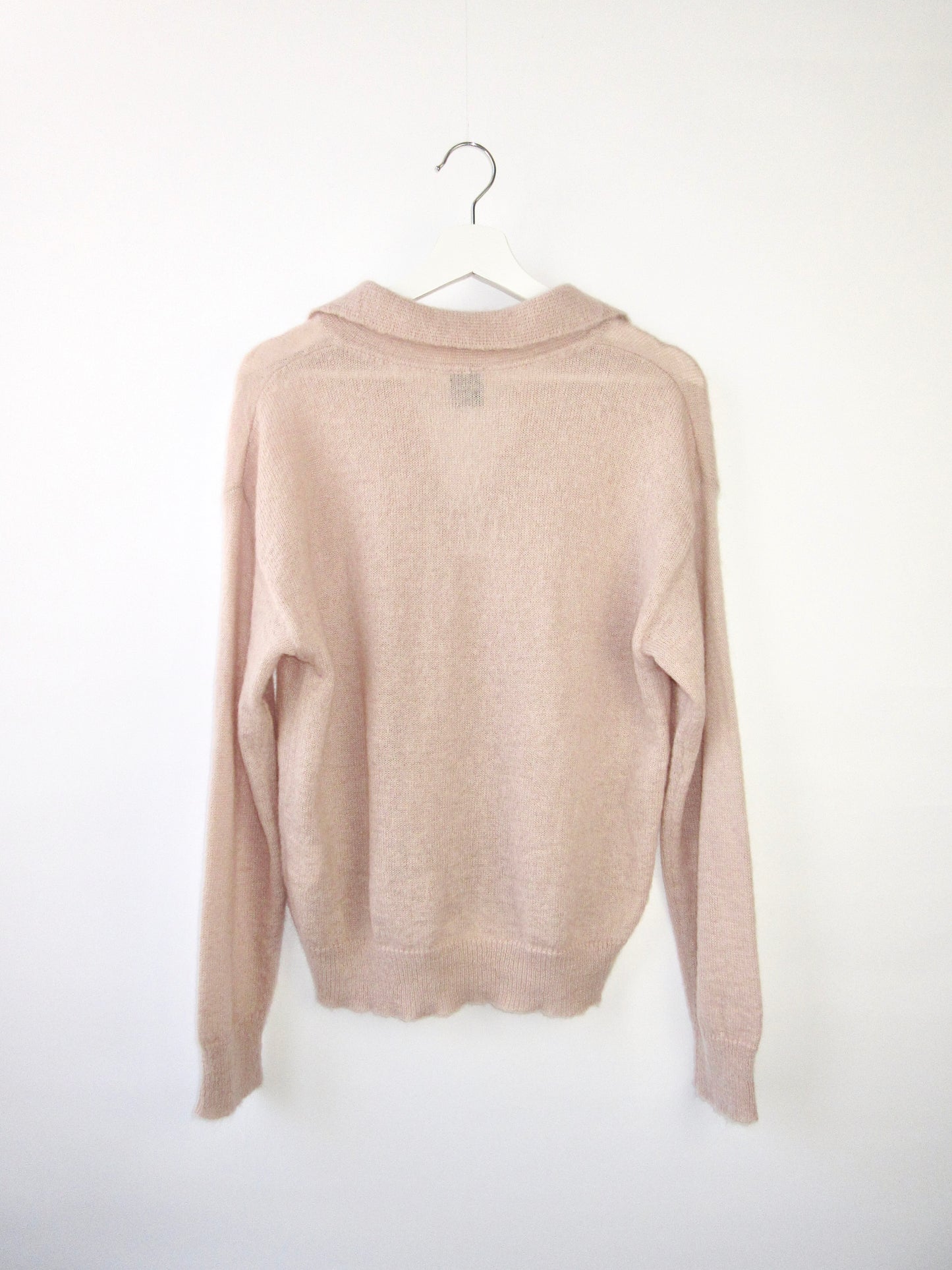 pink mohair skipper knit