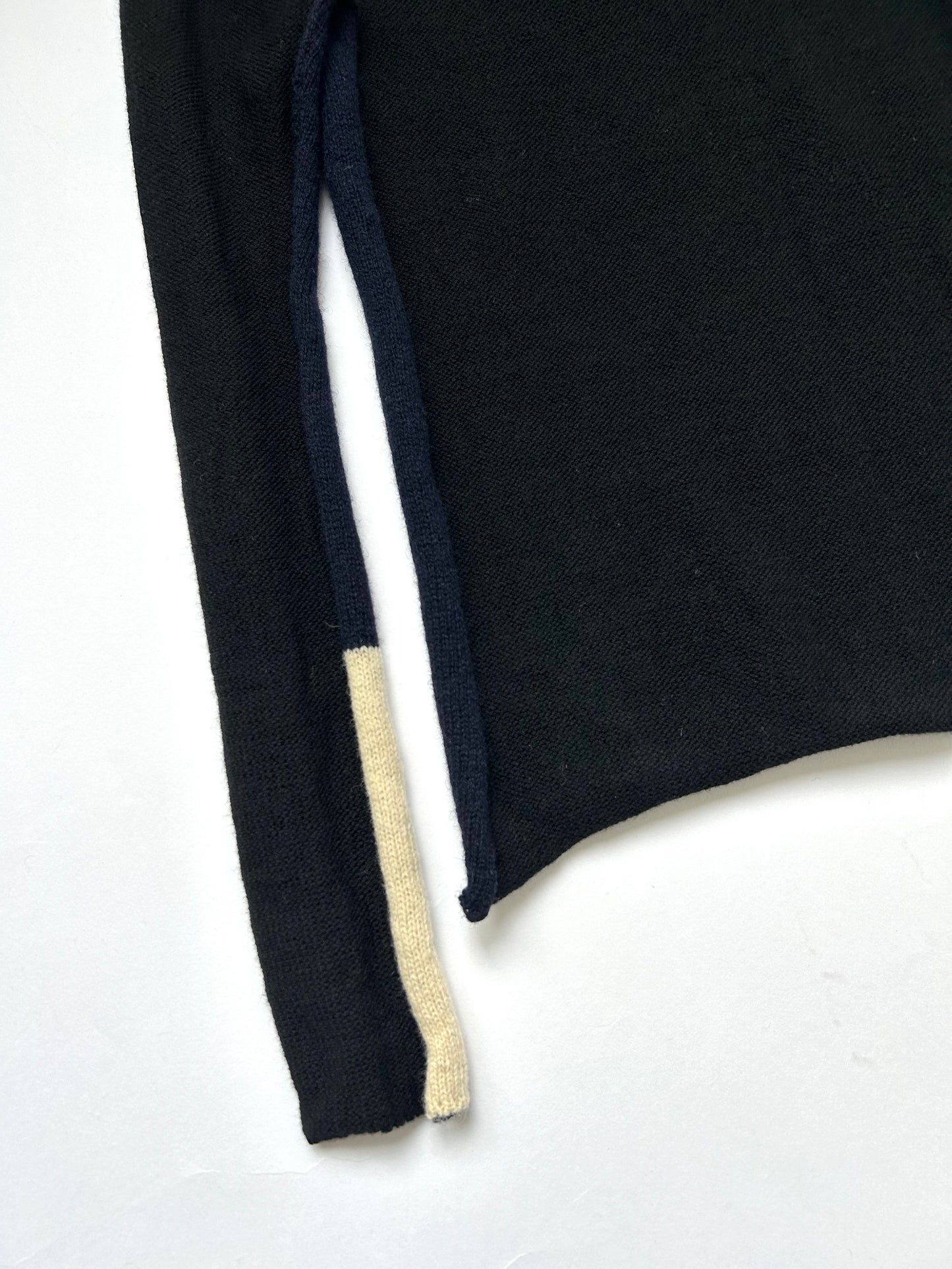 Y's COMPOSITION:SEE ATTACHED LABEL patchwork knit top