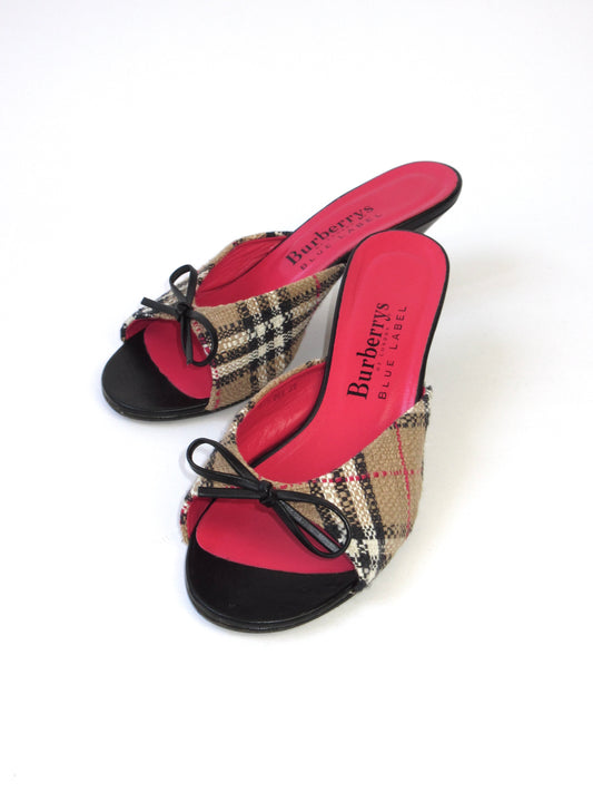 Burberrys plaid mule