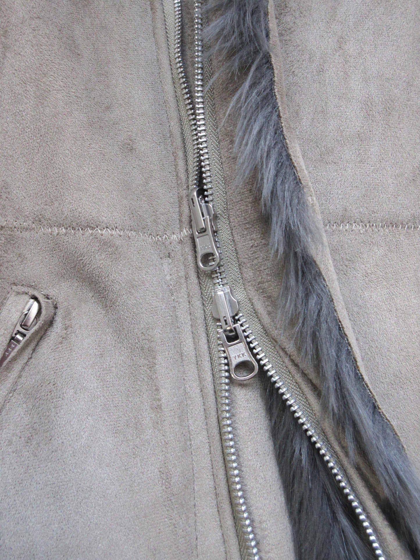 zucca suede fur coat