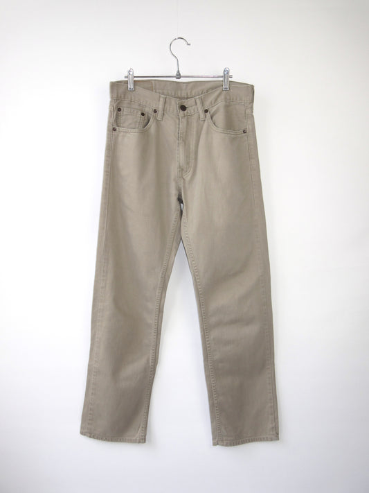 【used】Levi's 505 beige color denim