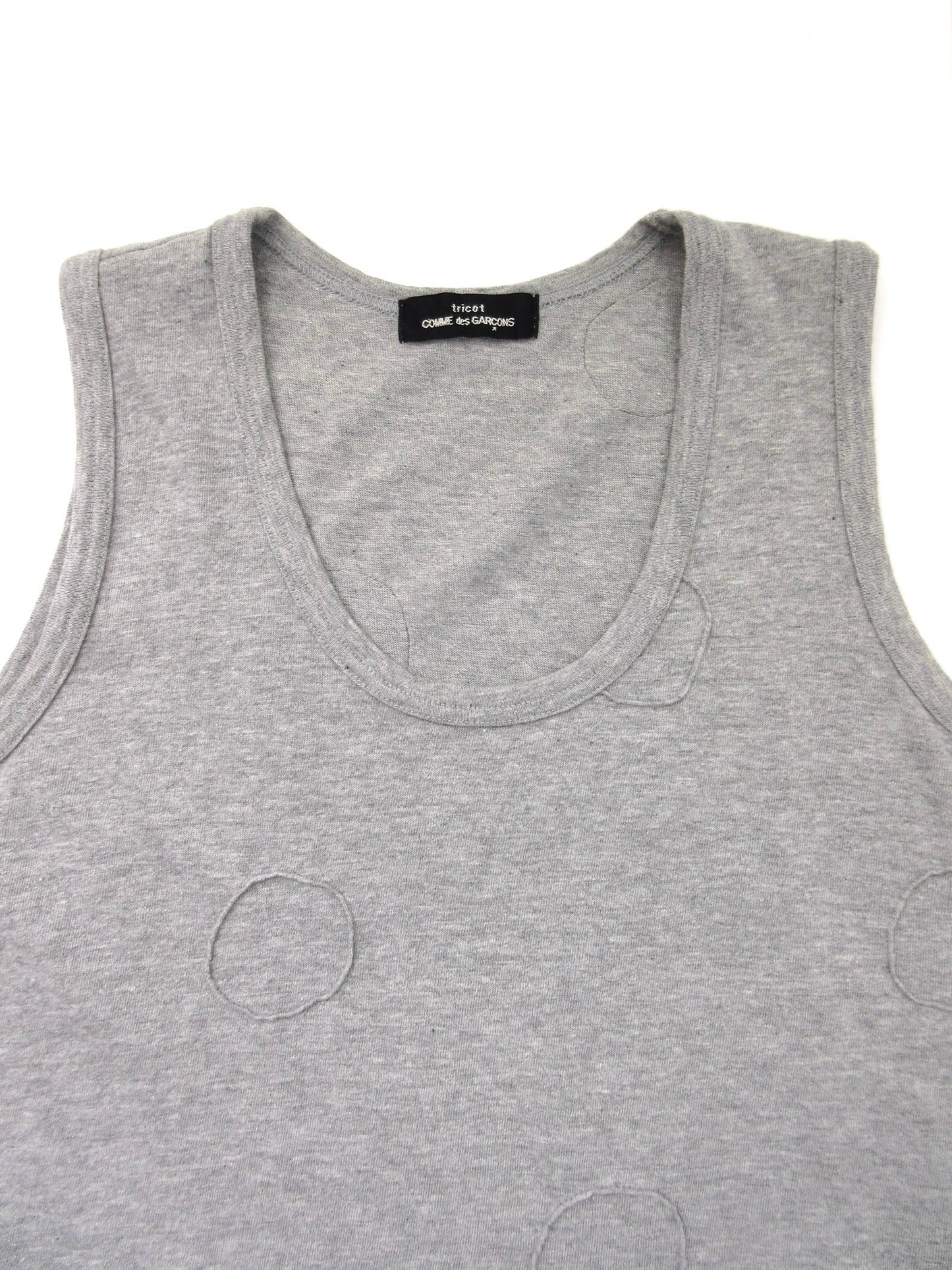 tricot COMME des GARÇONS polka dots sleeveless top